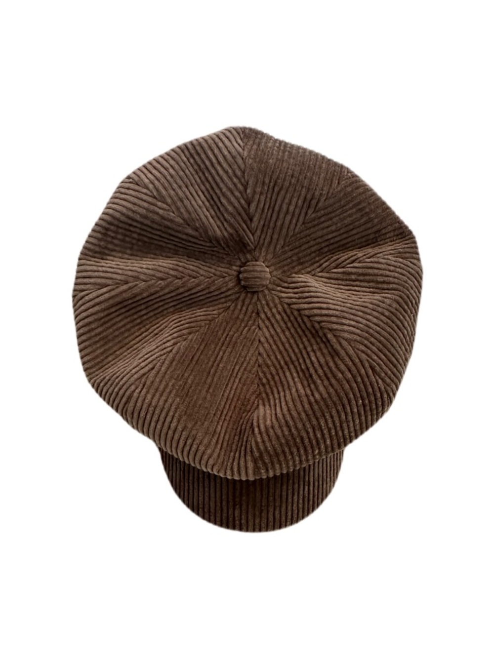 David and Young Dark Olive Green Corduroy Baker Hat - Picture 2 of 4